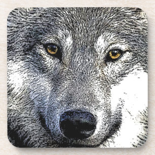 Wolf Eyes Artwork Coaster