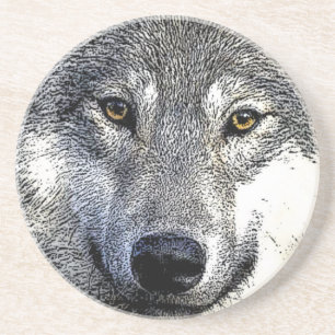 Wolf Eyes Artwork Coaster