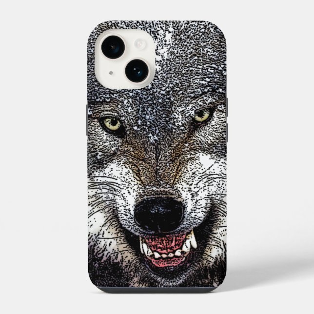 Wolf Eyes Artwork iPhone Case (Back)