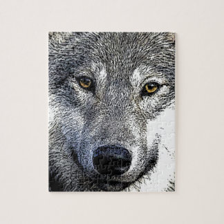 Wolf Eyes Artwork Jigsaw Puzzle