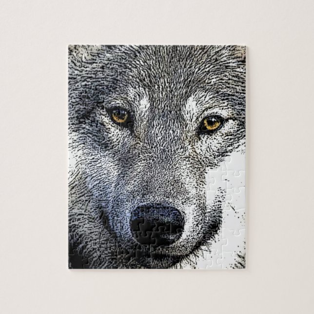Wolf Eyes Artwork Jigsaw Puzzle (Vertical)