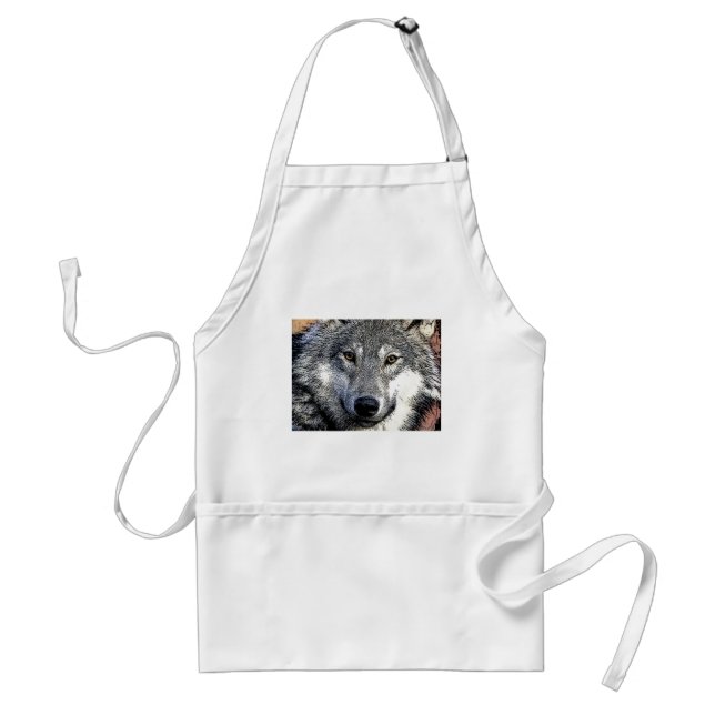 Wolf Eyes Artwork Standard Apron (Front)