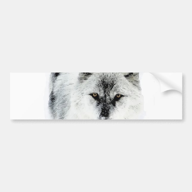 Wolf Eyes Bumper Sticker (Front)