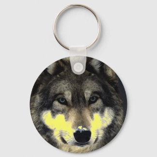 Wolf Eyes Creative Artwork Keychain