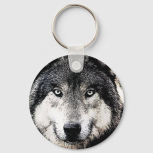 Wolf Eyes Key Ring