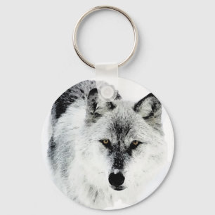Wolf Eyes Key Ring