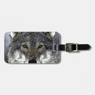 Wolf Eyes Luggage Tag