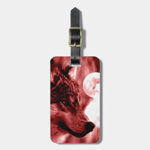 Wolf Eyes & Moon Luggage Tags