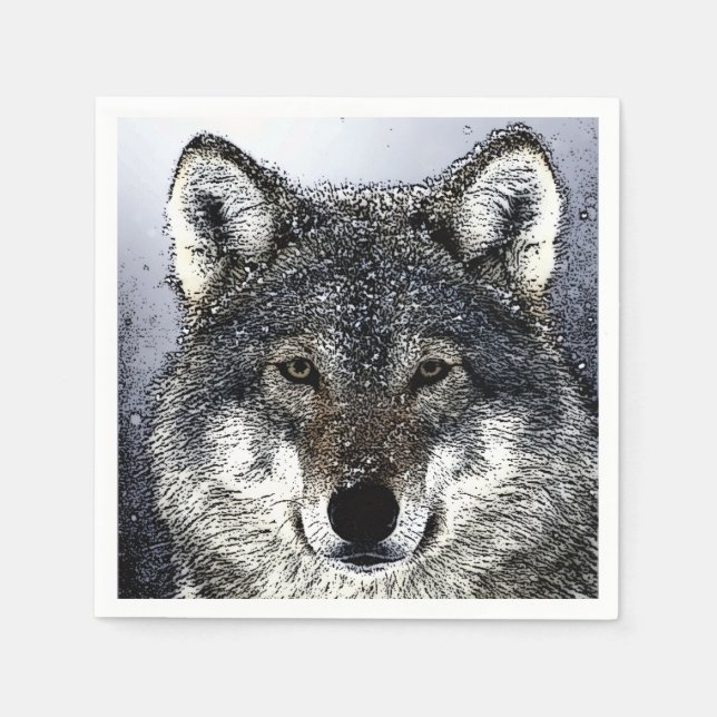 Wolf Eyes Napkin (Front)