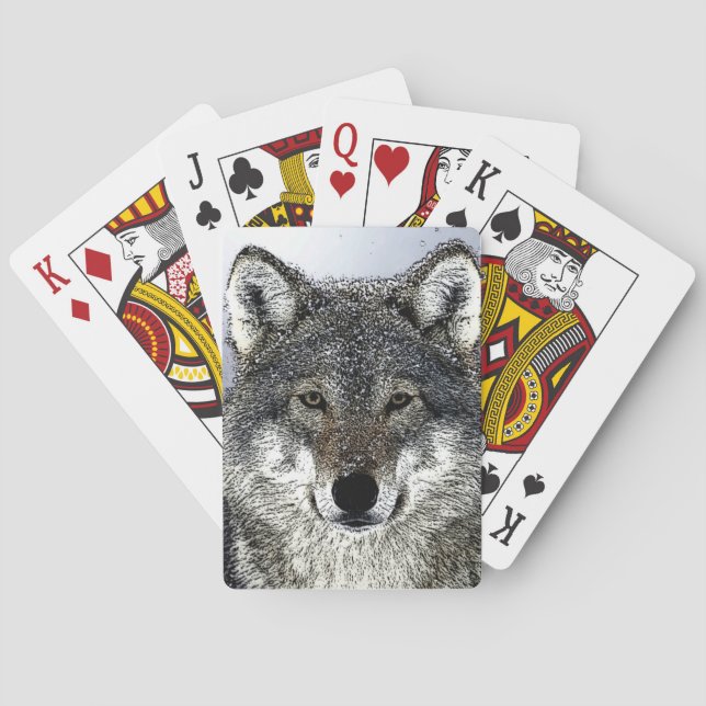 Wolf Eyes Playing Cards (Back)