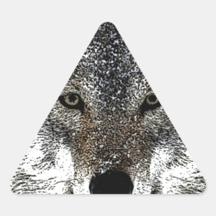 Wolf Eyes Triangle Sticker