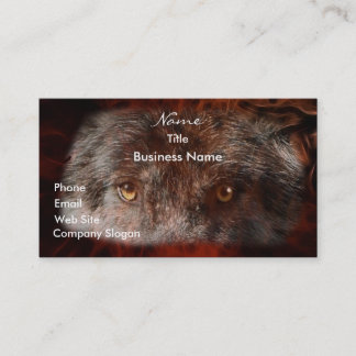 WOLF EYES Wildlife Supporter Business Card