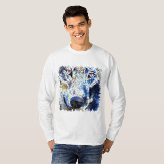 Wolf face coloured T-Shirt