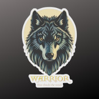 Wolf face fenrir tribal warrior no fear fenris