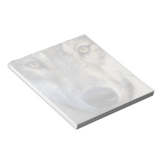 Wolf face Notepad 5.6x6"