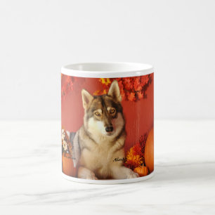 Wolf Fall White 11 oz Classic White Mug