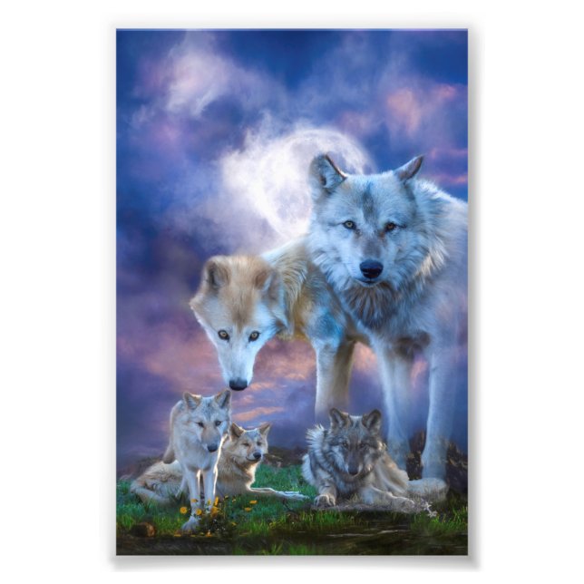 Wolf Family BETTER WORLD Photo Print (Front)
