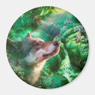 Wolf Family FREE TO LIVE OUR LIVES Magnet