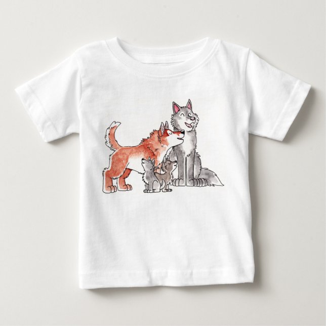 Wolf Family Infant T-Shirt (Front)