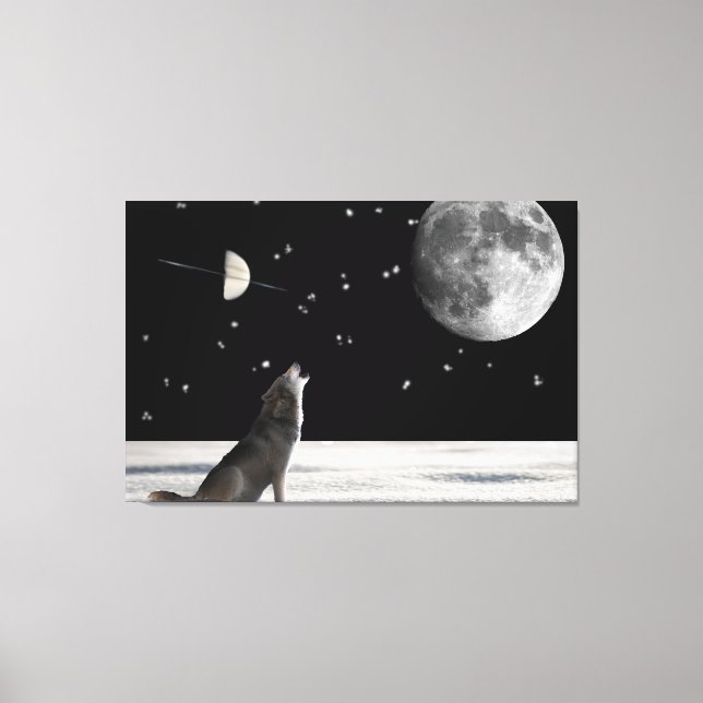 Wolf-fantasy Canvas Print (Front)