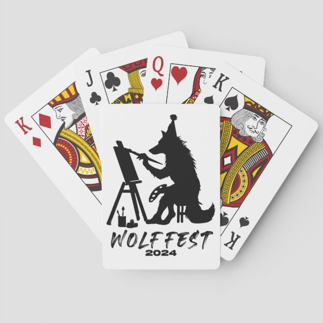 Wolf Fest 2024 Deck of Cards (Back)