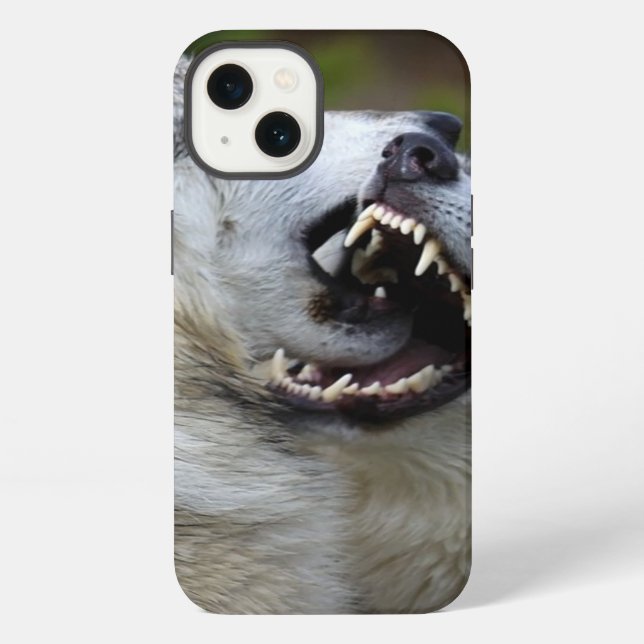 Wolf Fight iPhone Case (Back)