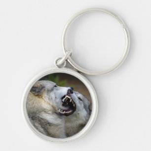 Wolf Fight Key Ring