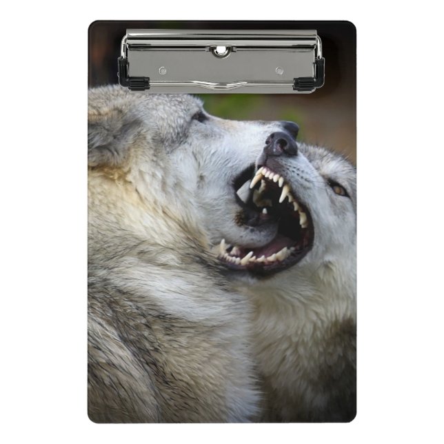 Wolf Fight Mini Clipboard (Front)