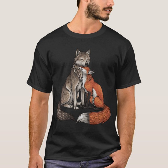 Wolf Fo friend gift T-Shirt (Front)