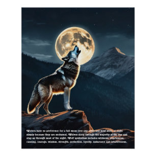 Wolf Folklore Poster