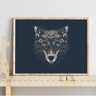 Wolf   Forest Animal Wolf Wall Print
