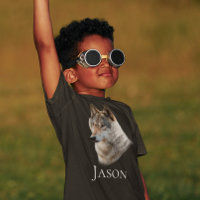 Wolf Forest Head art Personalised T-Shirt