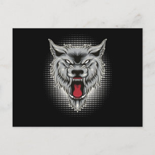 Wolf Forest Wolves Wild Animal Moon Fun Animal Postcard