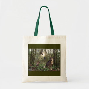 Wolf, Fox, Hawk, Forest Animals, Wildlife Art Bag