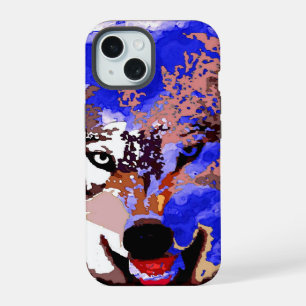Wolf & Full Moon iPhone 15 Case