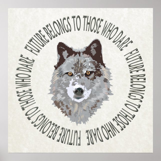 wolf future who dare poster (Front)