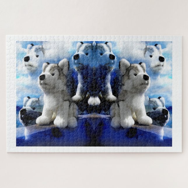 Wolf ghosts art jigsaw puzzle (Horizontal)