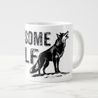 Wolf Gift Retro Spruch Vintage Large Coffee Mug