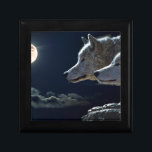 Wolf Gifts Gift Box<br><div class="desc">Two wolves. Beautiful picture on many gift options. Visit my store for more choices. Great for any wolf lover. Men , women, kids,  birthday gift or Christmas present idea.</div>