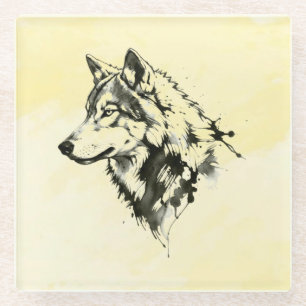 Wolf Glass Coaster