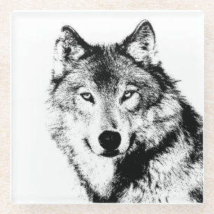 Wolf Glass Coaster