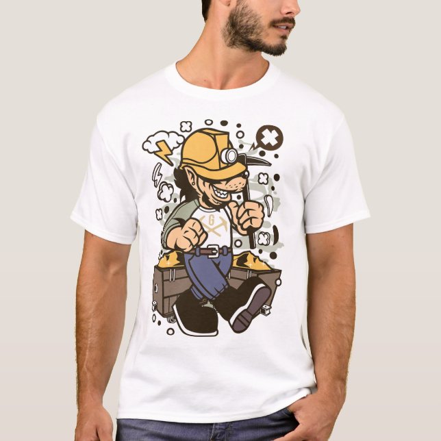 Wolf gold miner T-Shirt (Front)