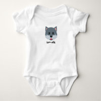 Wolf Graphic Infant One-piece