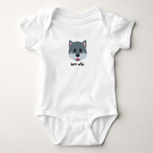 Wolf Graphic Infant One-piece Baby Bodysuit