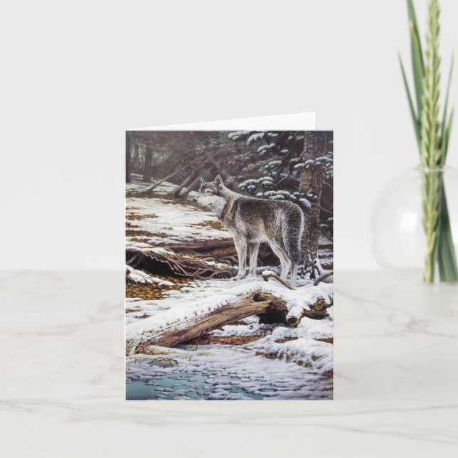 Wolf Greeting Cards (Front)