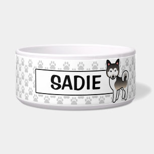 Wolf Grey Alaskan Malamute Dog Illustration