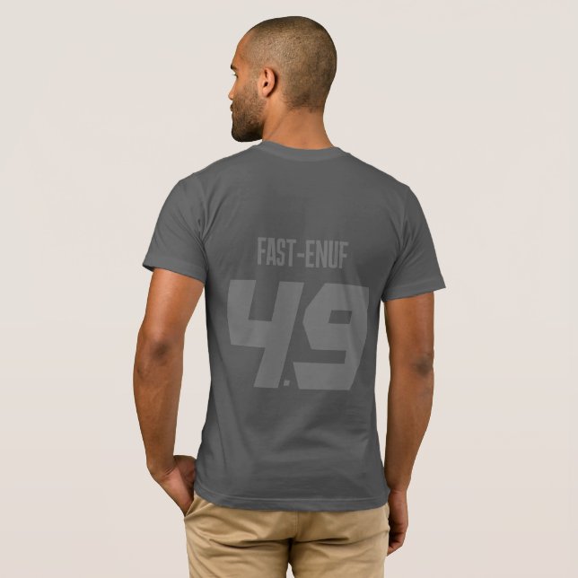 Wolf Grey - Throwback Logo - BoboMojo T-Shirt (Back Full)