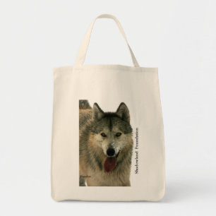 Wolf Grocery Tote Bag