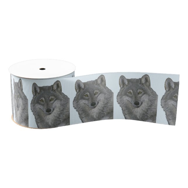 Wolf Grosgrain Ribbon (Spool)