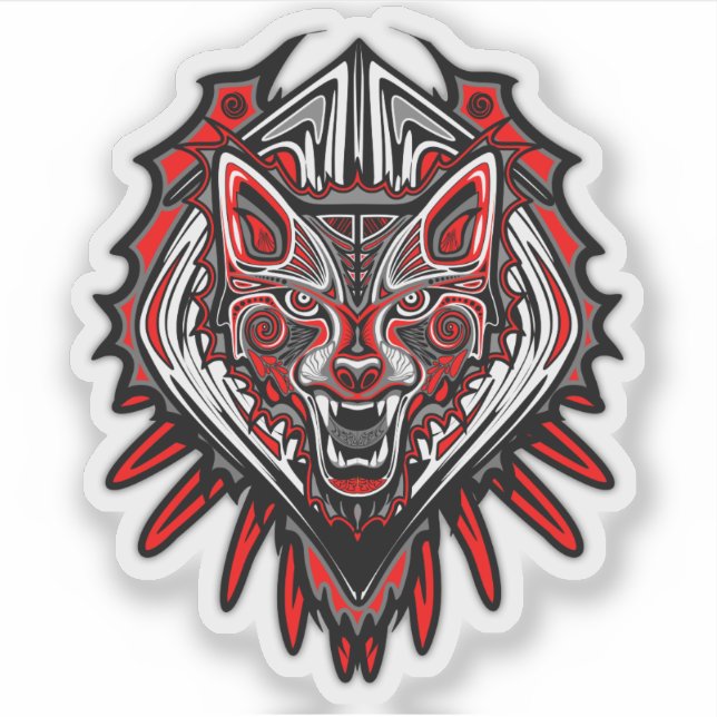 Wolf Haida Tribal Totem Design (Front)